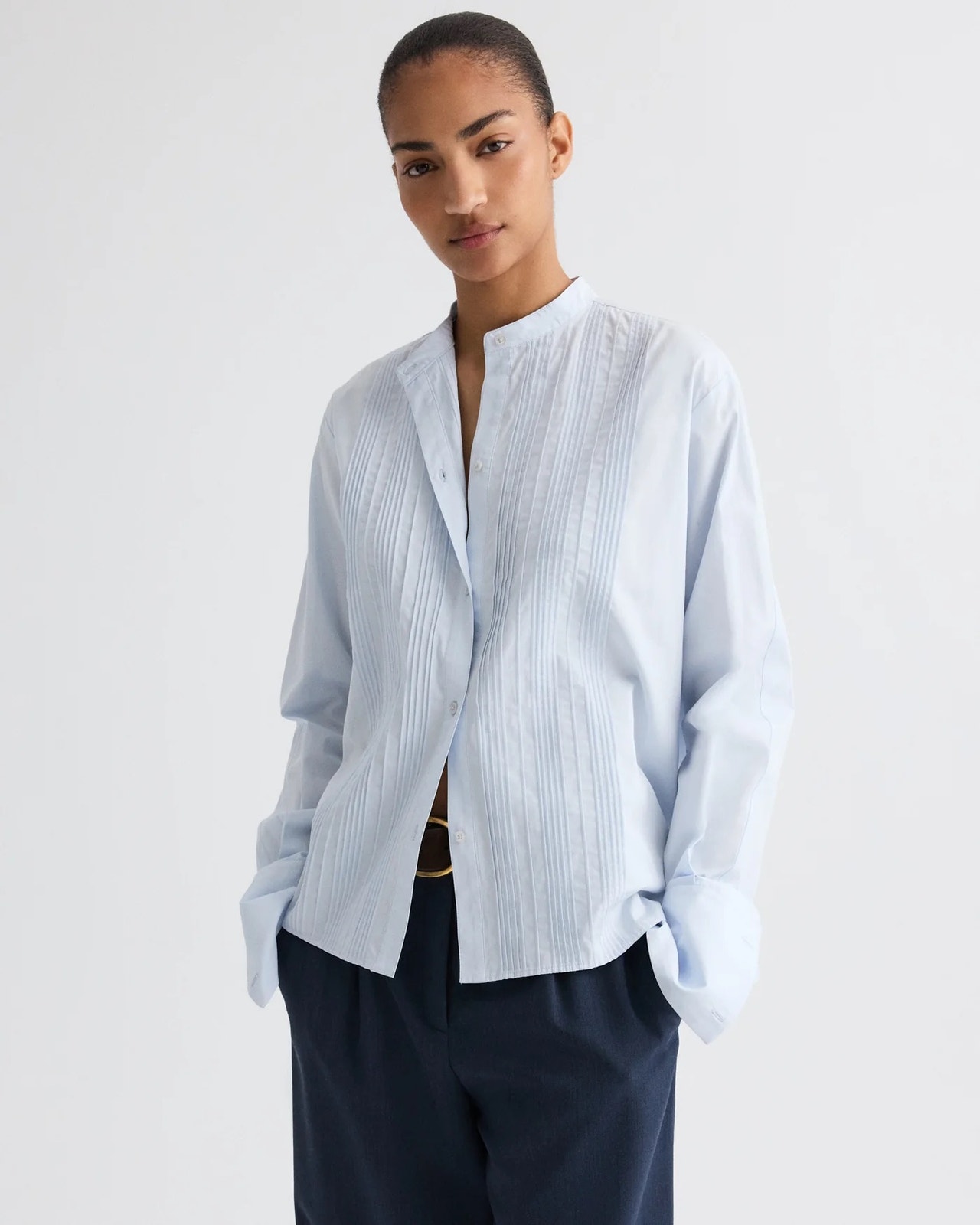 Twp Painter Shirt In Compact Poplin - Plein Air - Small